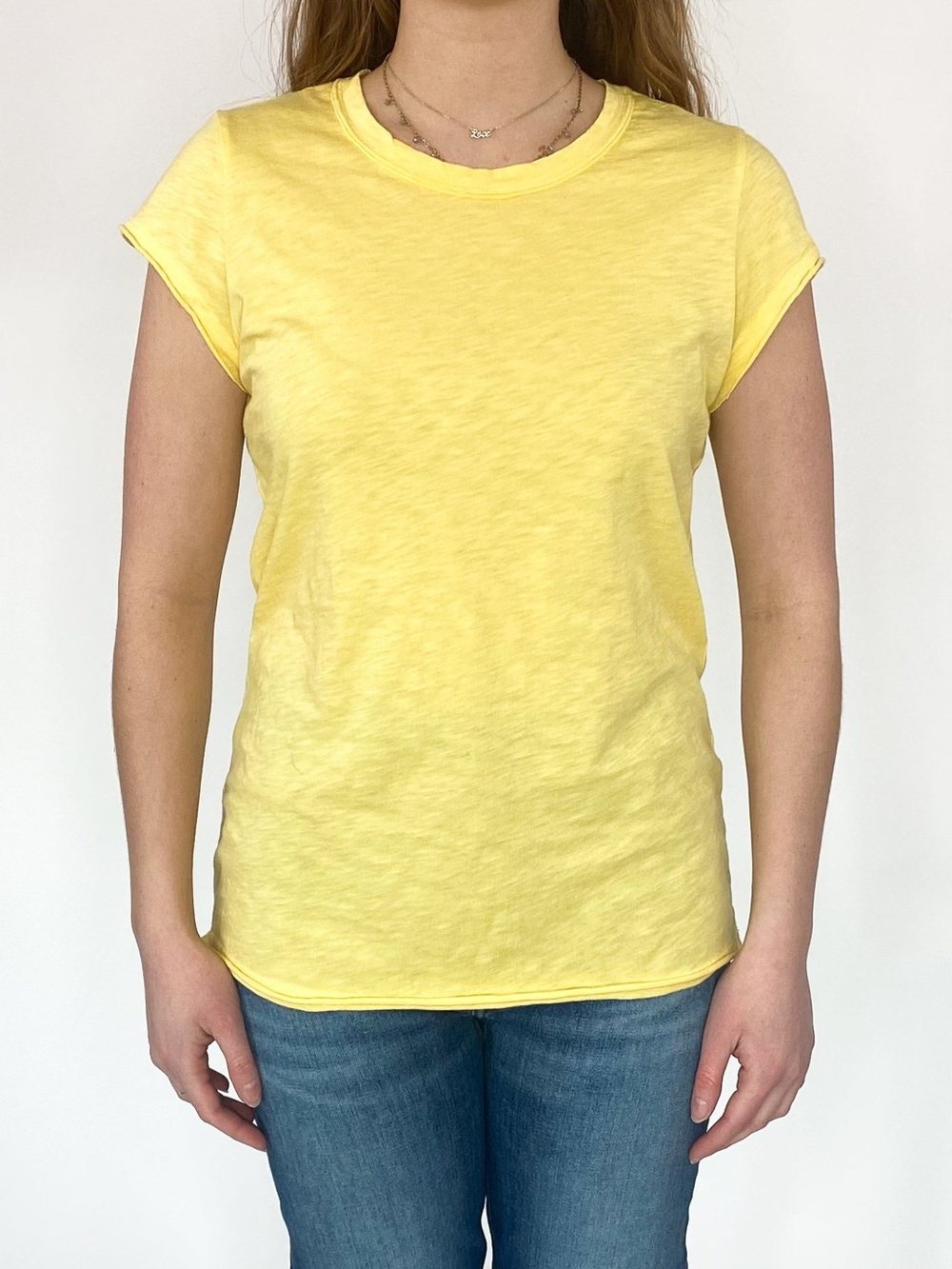 Michael Stars Yellow Crewneck Short Sleeve Women's Tee